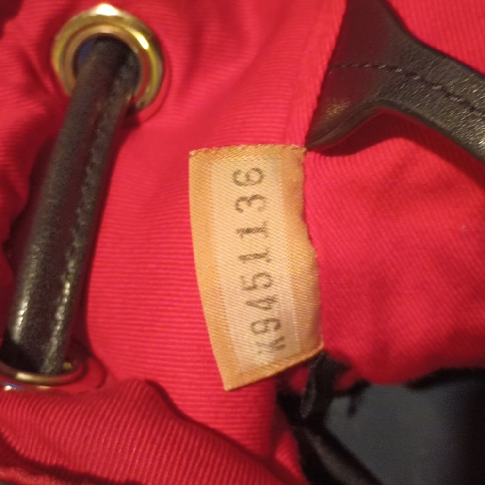 Dooney & Bourke Plaid Drawstring BackPack - Picture 5 of 5